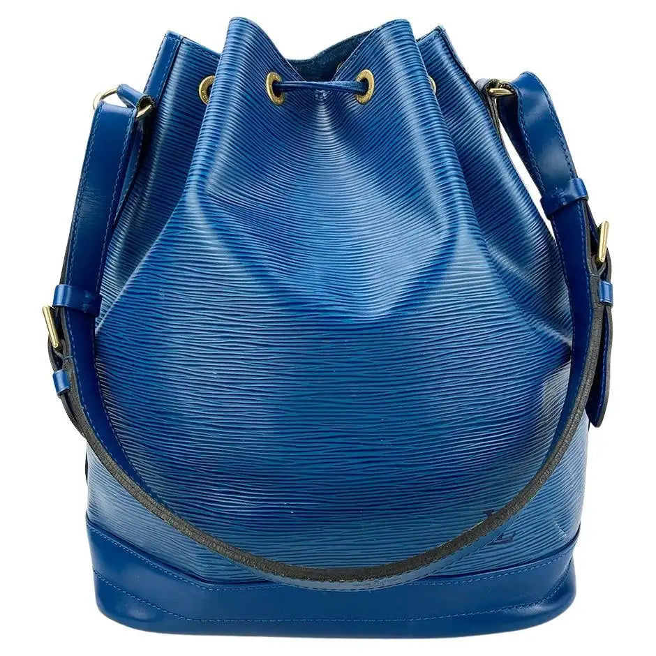 Louis Vuitton Blue Toldeo Epi Noe Drawstring Bucket Bag