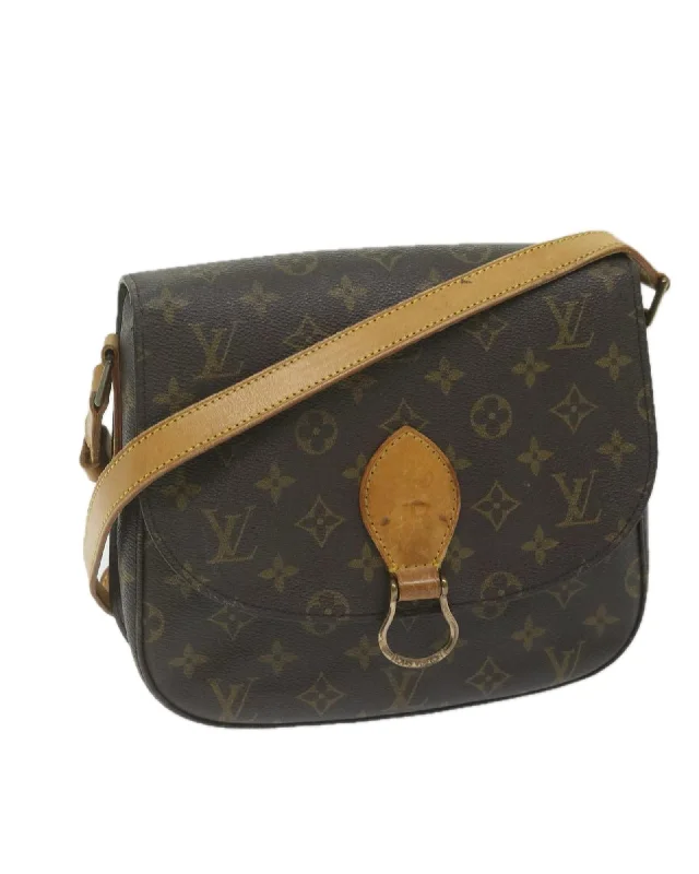 Monogram Canvas Shoulder Bag with Adjustable Strap - Pre-owned