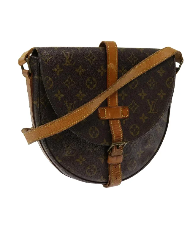 Monogram Canvas Shoulder Bag with Adjustable Strap