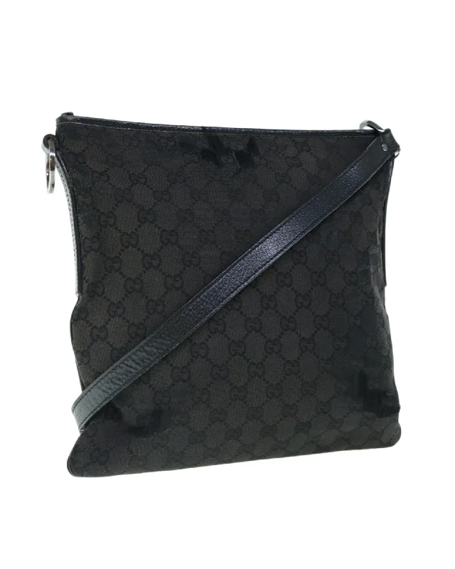 GG Canvas Shoulder Bag with Shoulder Drop 50cm