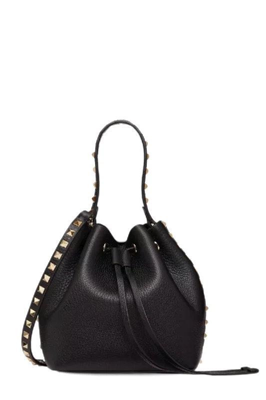 Rockstud Grainy Bucket Bag