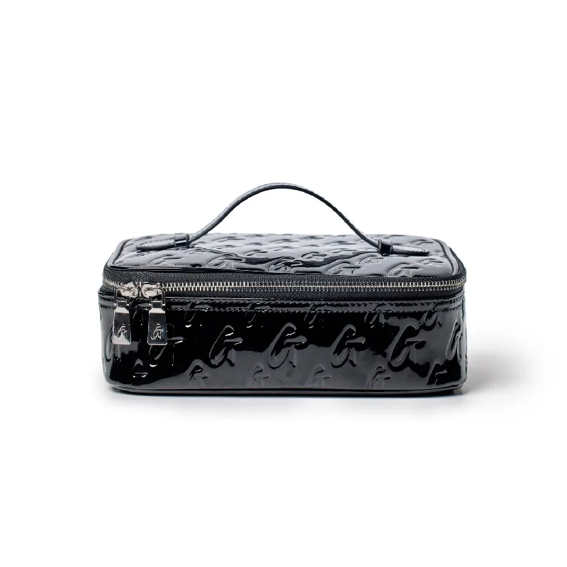 MEDIUM MONOGRAM TOILETRY BAG - MIRROR BLACK