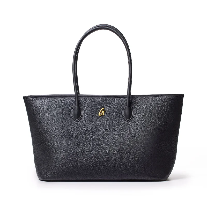 PEBBLE TOTE BAG - BLACK