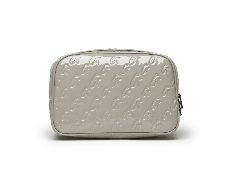 SMALL MONOGRAM TOILETRY BAG - MIRROR GRAY