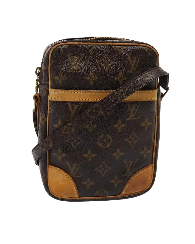 Monogram Canvas Shoulder Bag with Adjustable Strap