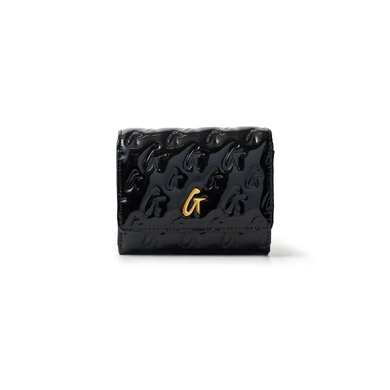 MONOGRAM GOLD COMPACT WOC - MIRROR BLACK