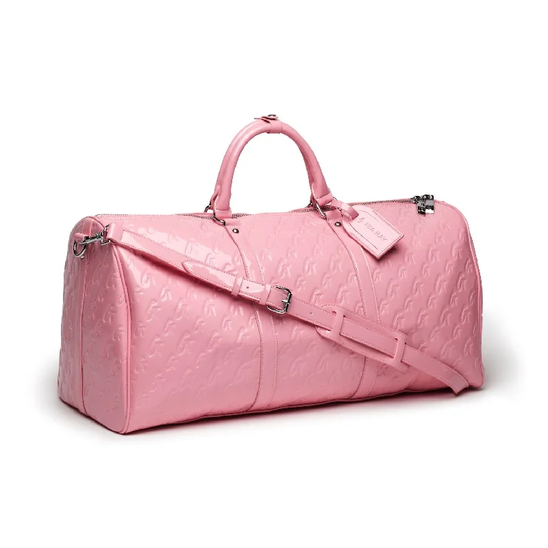 MONOGRAM DUFFLE BAG - MIRROR LIGHT PINK