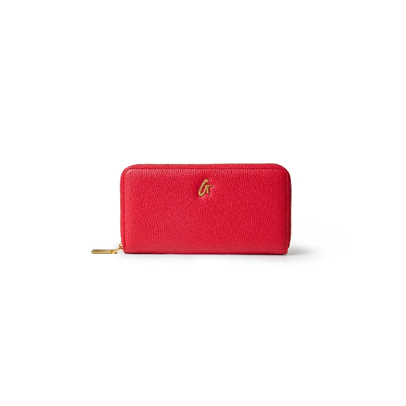 STANDARD PEBBLE WALLET - RED