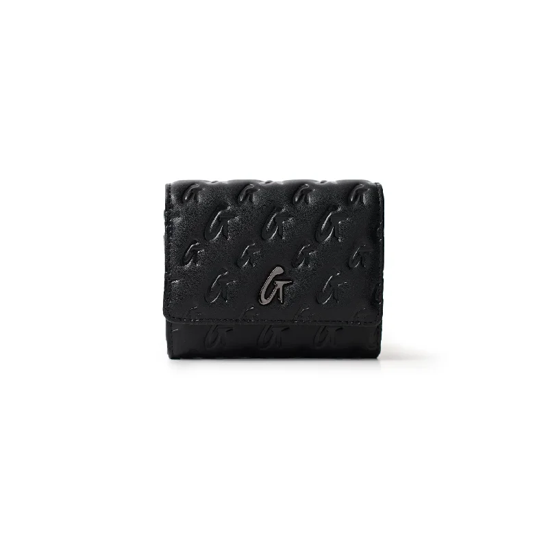 MONOGRAM GUNMETAL COMPACT WOC - BLACK