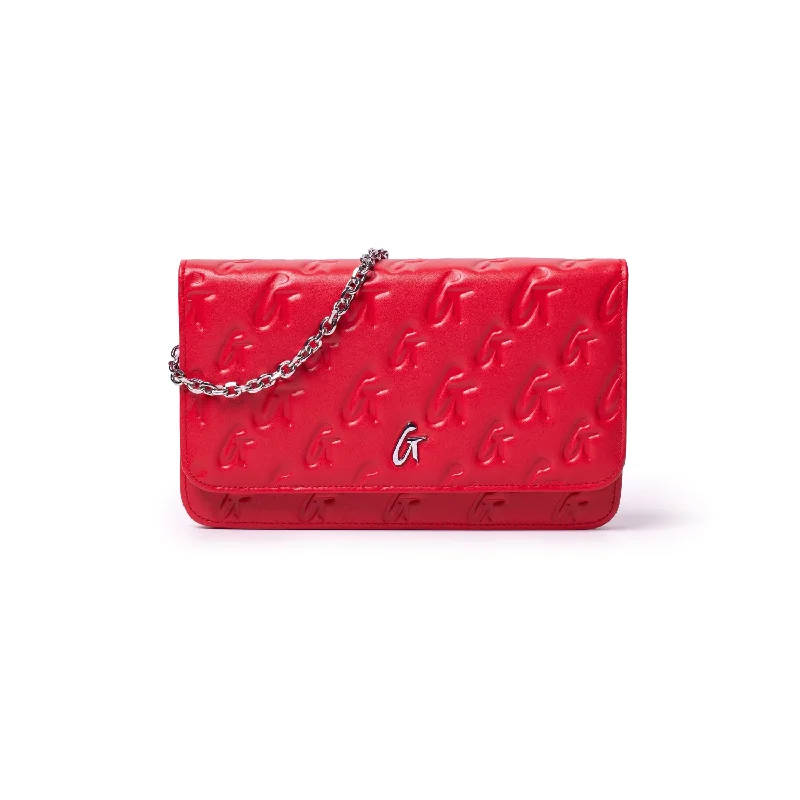 MONOGRAM SILVER WOC - RED