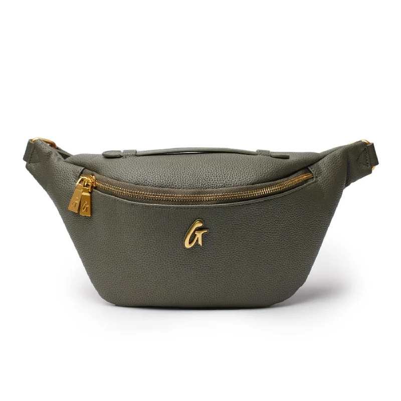 PEBBLE FANNY PACK - OLIVE GREEN