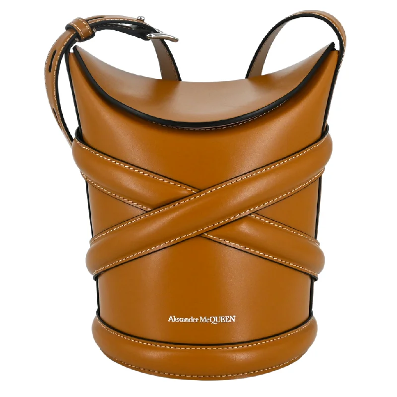 Curve Leather Bucket Bag