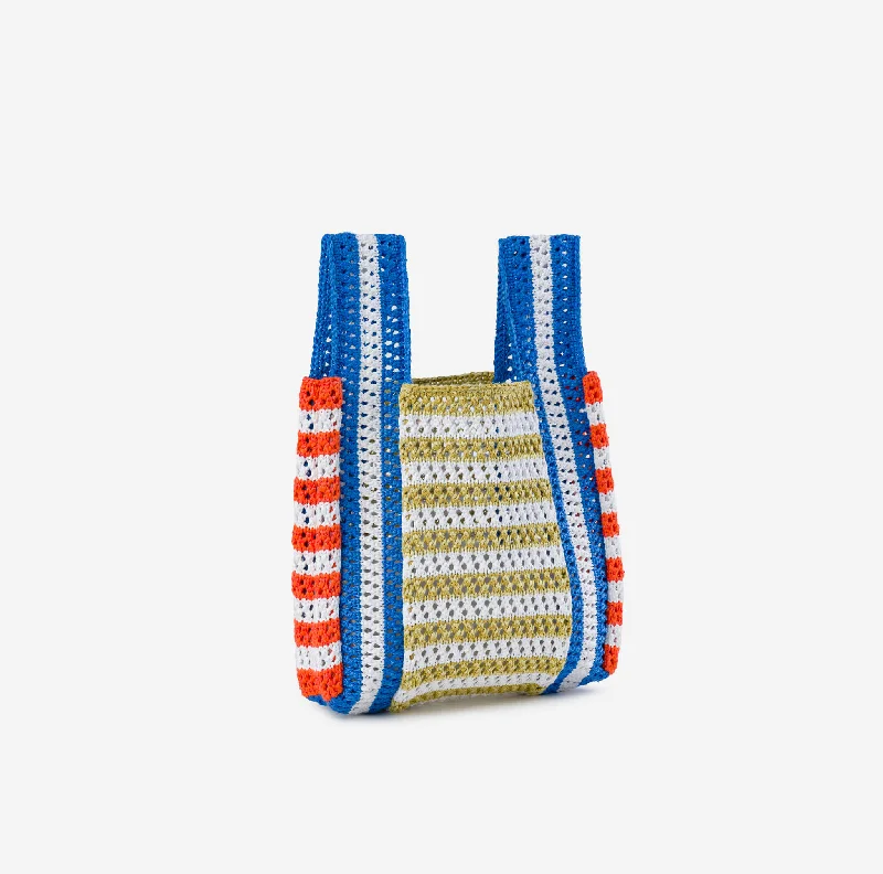 Raffia Stripe Mini Bag