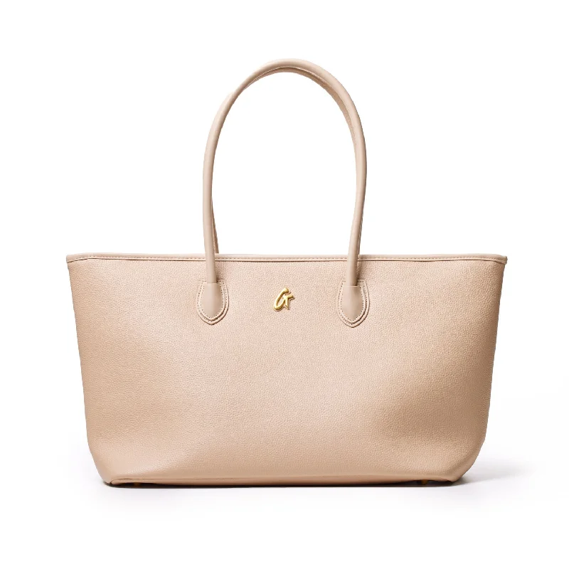 PEBBLE TOTE BAG - NUDE