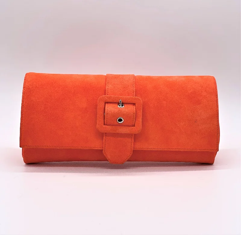 Orange suede