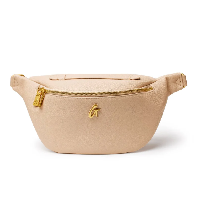 PEBBLE FANNY PACK - NUDE