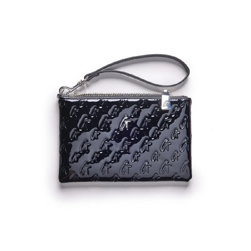 MINI MONOGRAM SILVER WRISTLET - MIRROR BLACK