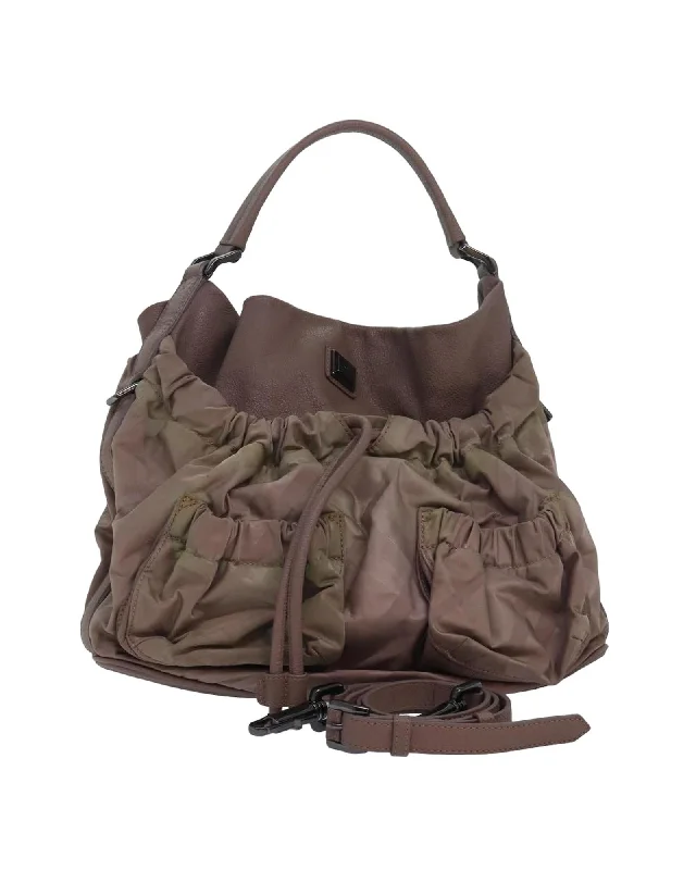 Nova Check Leather 2-Way Shoulder Bag