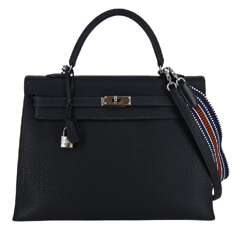 Midnight Navy Kelly 35 Handbag