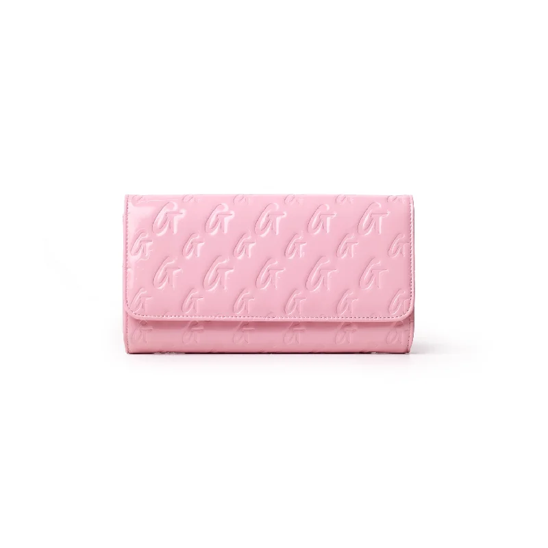 MONOGRAM TRAVEL WALLET - MIRROR LIGHT PINK