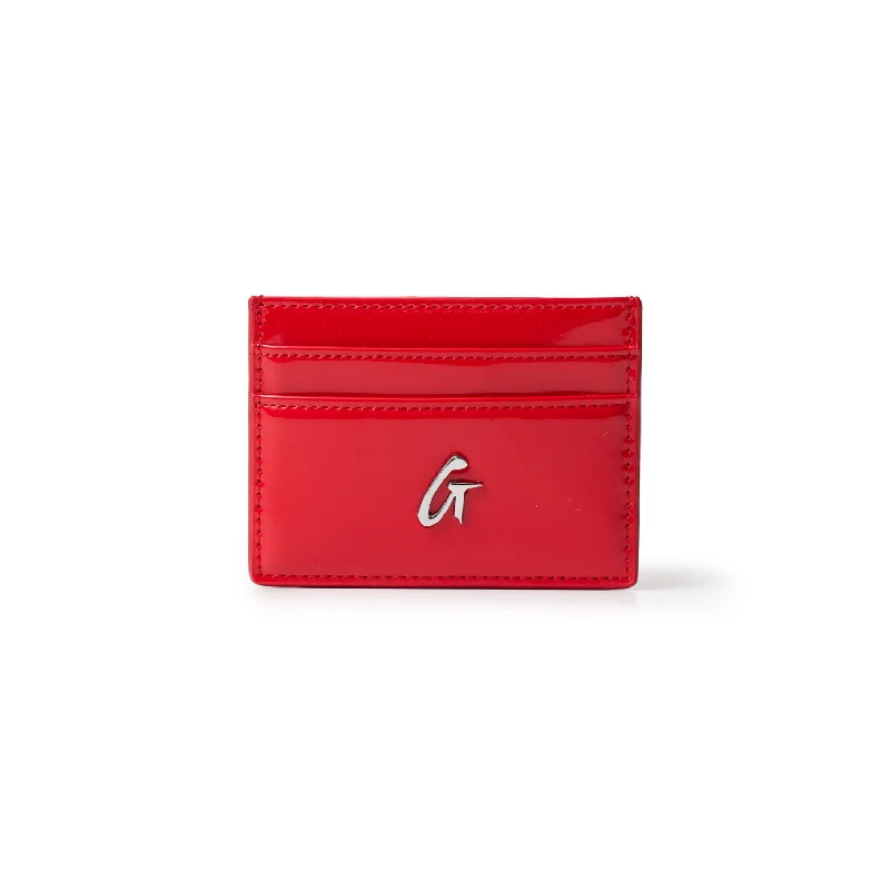 STANDARD SILVER CARD HOLDER - MIRROR RED