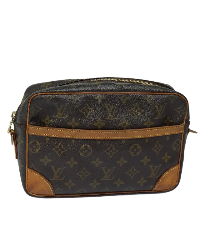 Monogram Canvas Shoulder Bag with Adjustable Strap