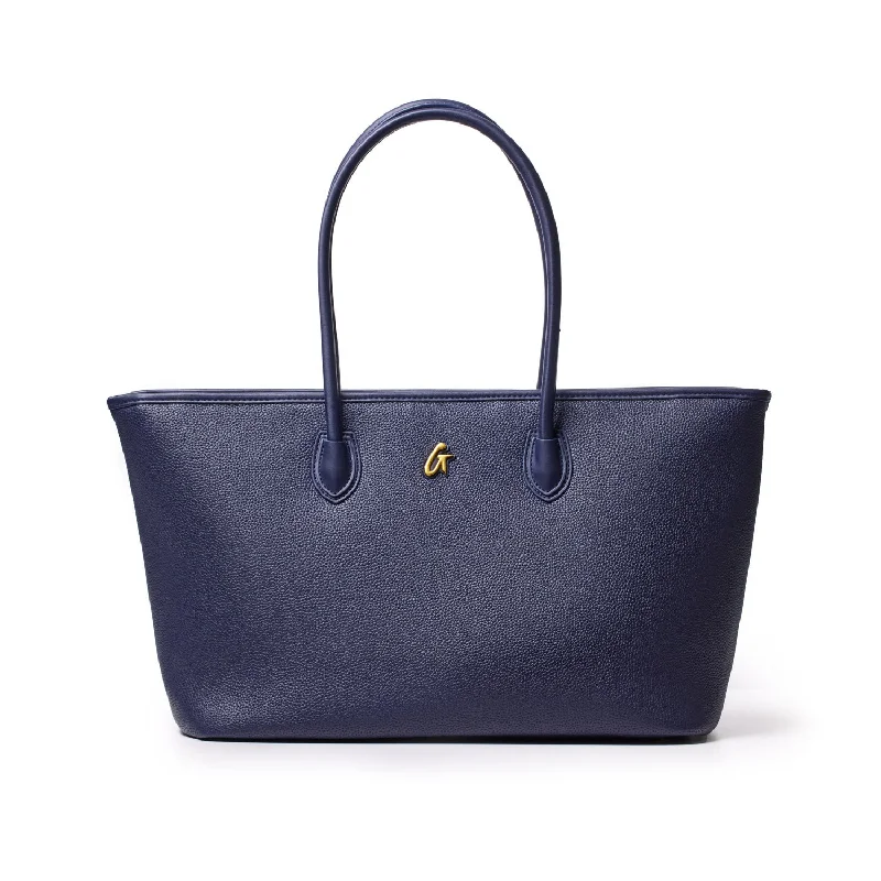 PEBBLE TOTE BAG - NAVY