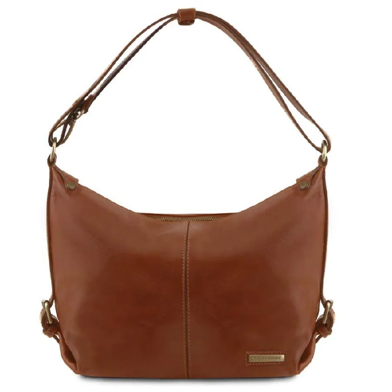 Sabrina Leather Hobo Handbags