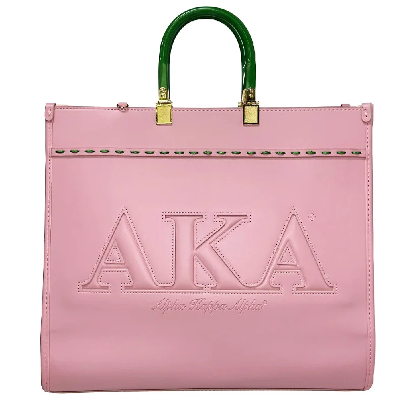 Pink Raised AKA Embossed Stitch Tote