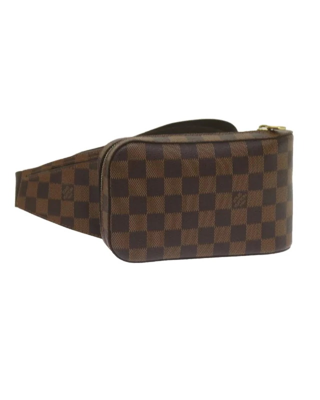 Damier Ebene Shoulder Bag with Dust Bag and Item Box