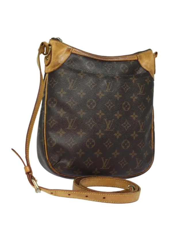 Monogram Canvas Shoulder Bag with Adjustable Strap