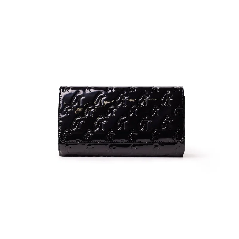 MONOGRAM TRAVEL WALLET - MIRROR BLACK