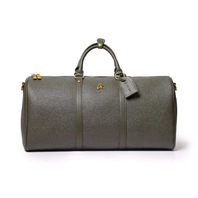 PEBBLE DUFFLE BAG - OLIVE GREEN