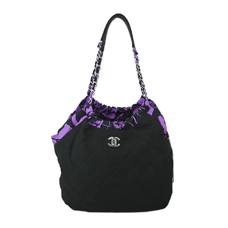 Reversible Printed Canvas Hobo Bag