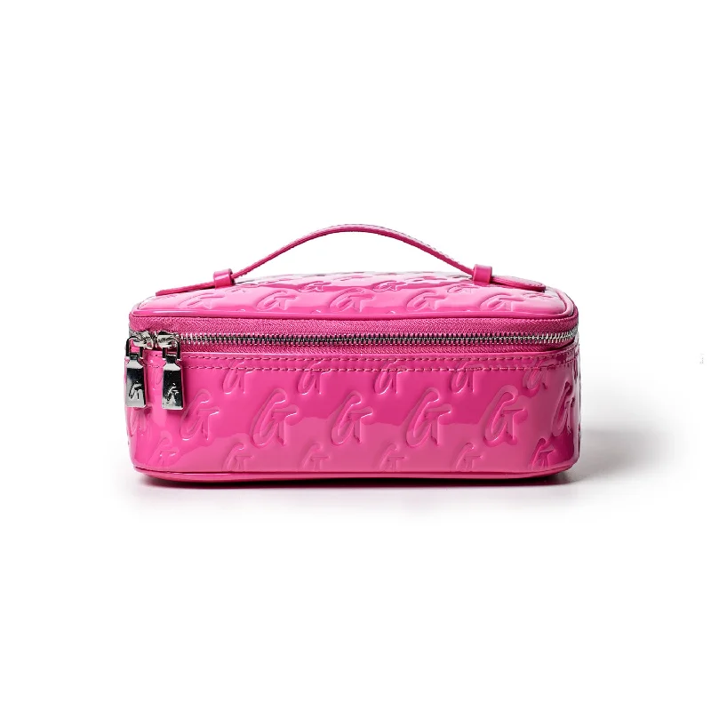 MEDIUM MONOGRAM TOILETRY BAG - MIRROR HOT PINK