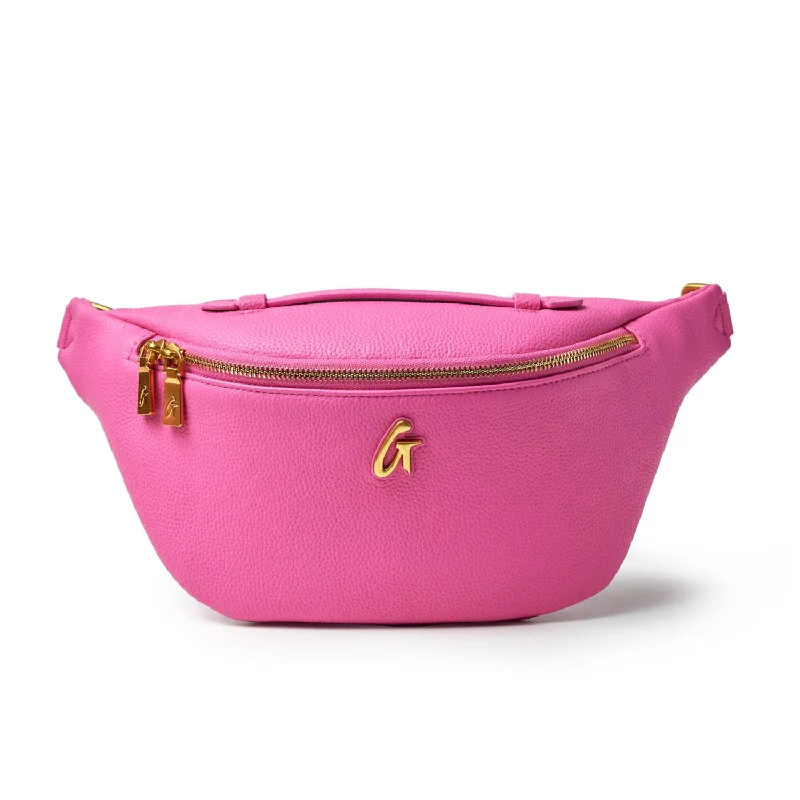 PEBBLE FANNY PACK - HOT PINK