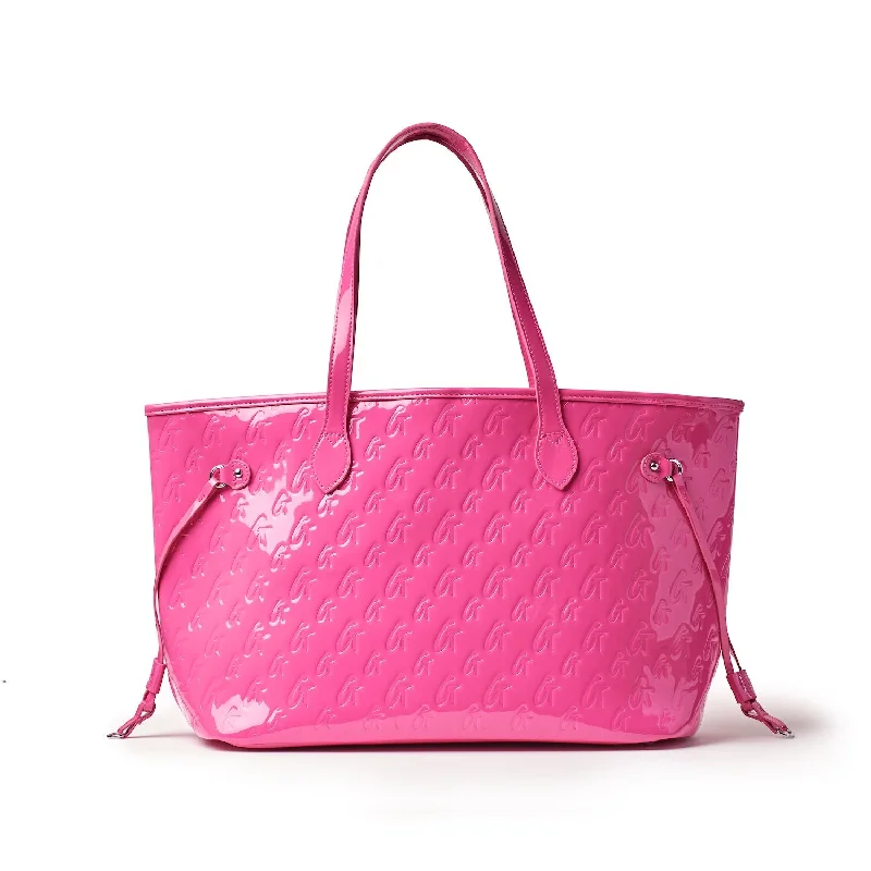 MONOGRAM GLAM TOTE - HOT PINK