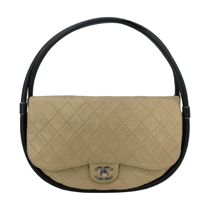 RARE Chanel Nude Lambskin Hula Hoop Bag