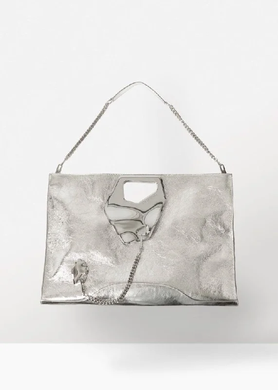 Arabella Tote Wide Silver