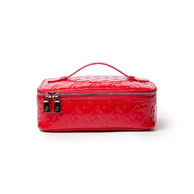 MEDIUM MONOGRAM TOILETRY BAG - MIRROR RED