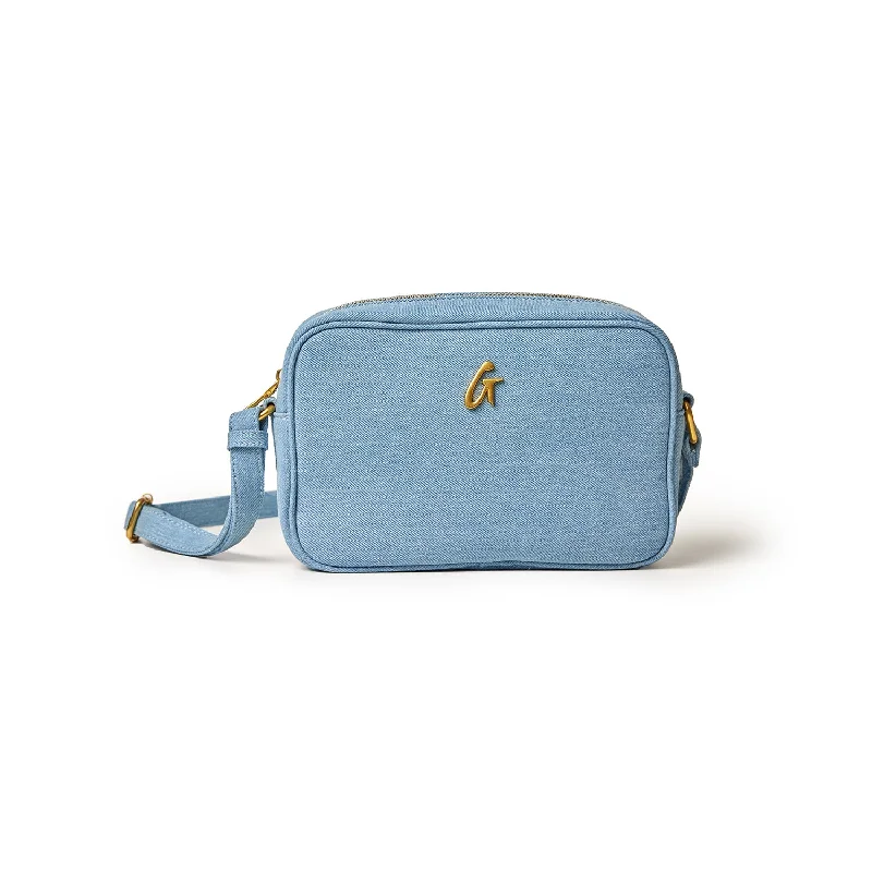 STANDARD DENIM GOLD CAMERA BAG