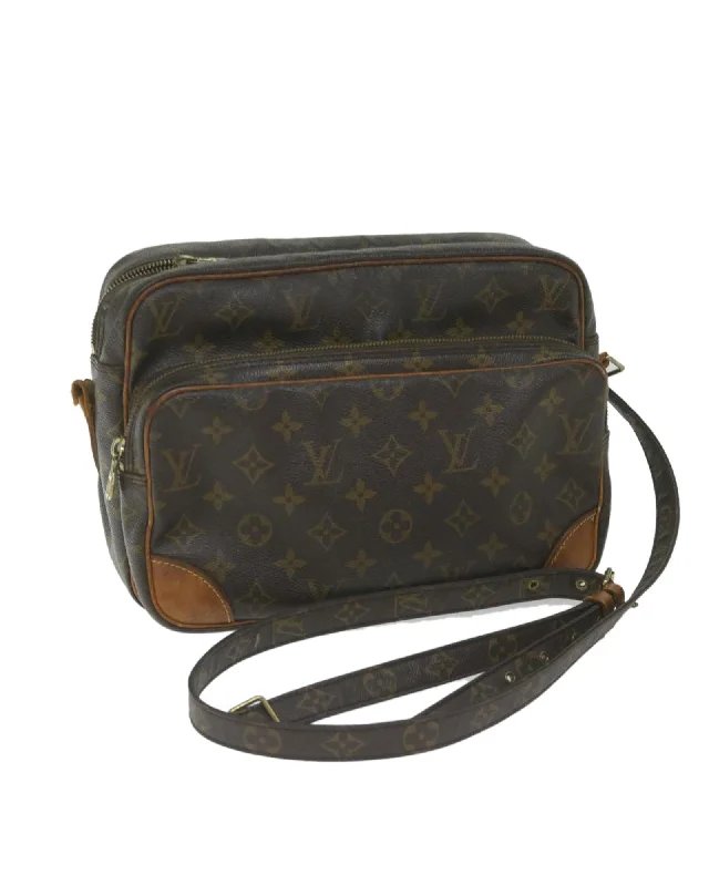 Monogram Canvas Shoulder Bag with Adjustable Strap - Authentic LV