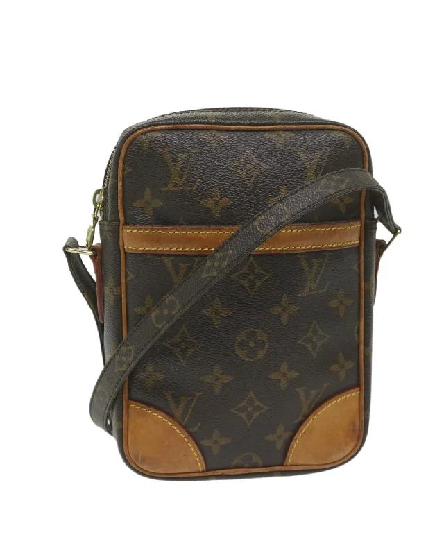 Monogram Canvas Shoulder Bag with Adjustable Strap