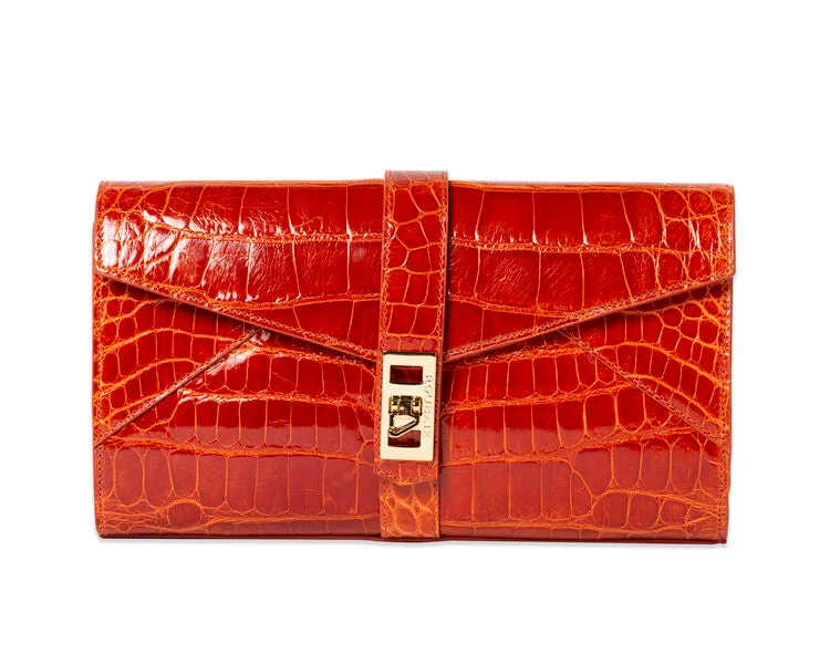 Wyatt Clutch - Burnt Orange