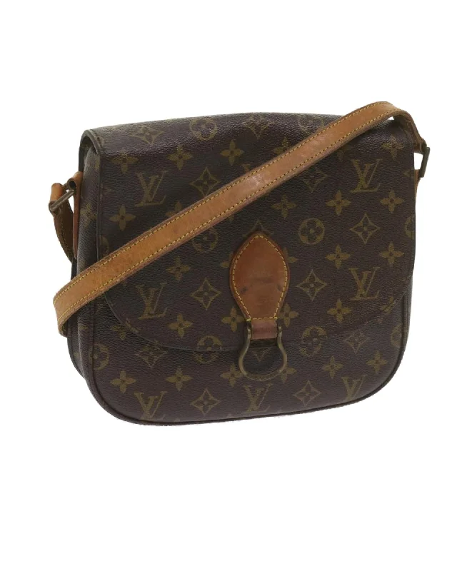 Monogram Canvas Shoulder Bag with Adjustable Strap