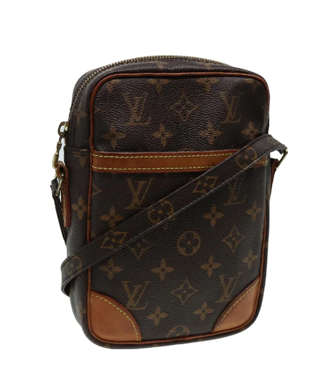 Monogram Canvas Shoulder Bag with Adjustable Strap