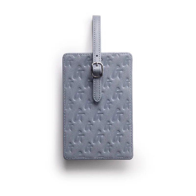 MONOGRAM LUGGAGE TAG - GRAY