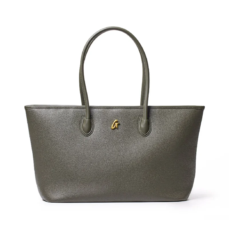 PEBBLE TOTE BAG - OLIVE GREEN