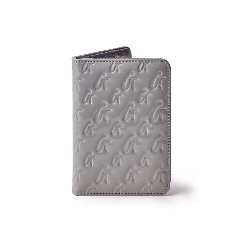 MONOGRAM PASSPORT HOLDER - MIRROR GRAY