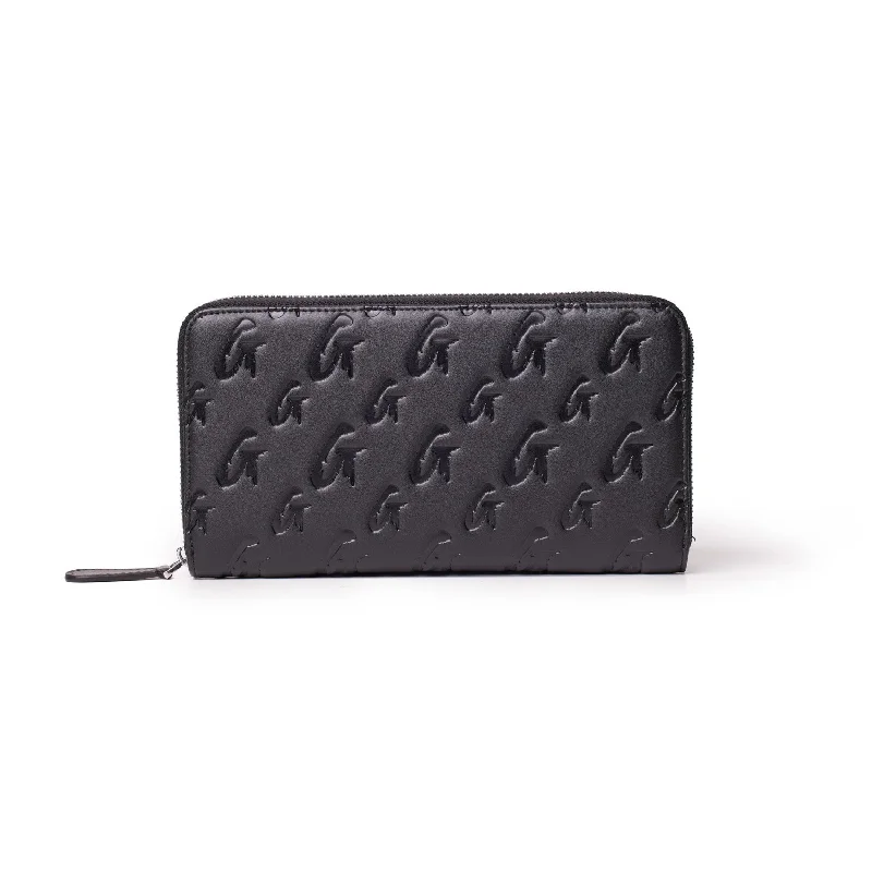 JUMBO MONOGRAM WALLET - MATTE BLACK